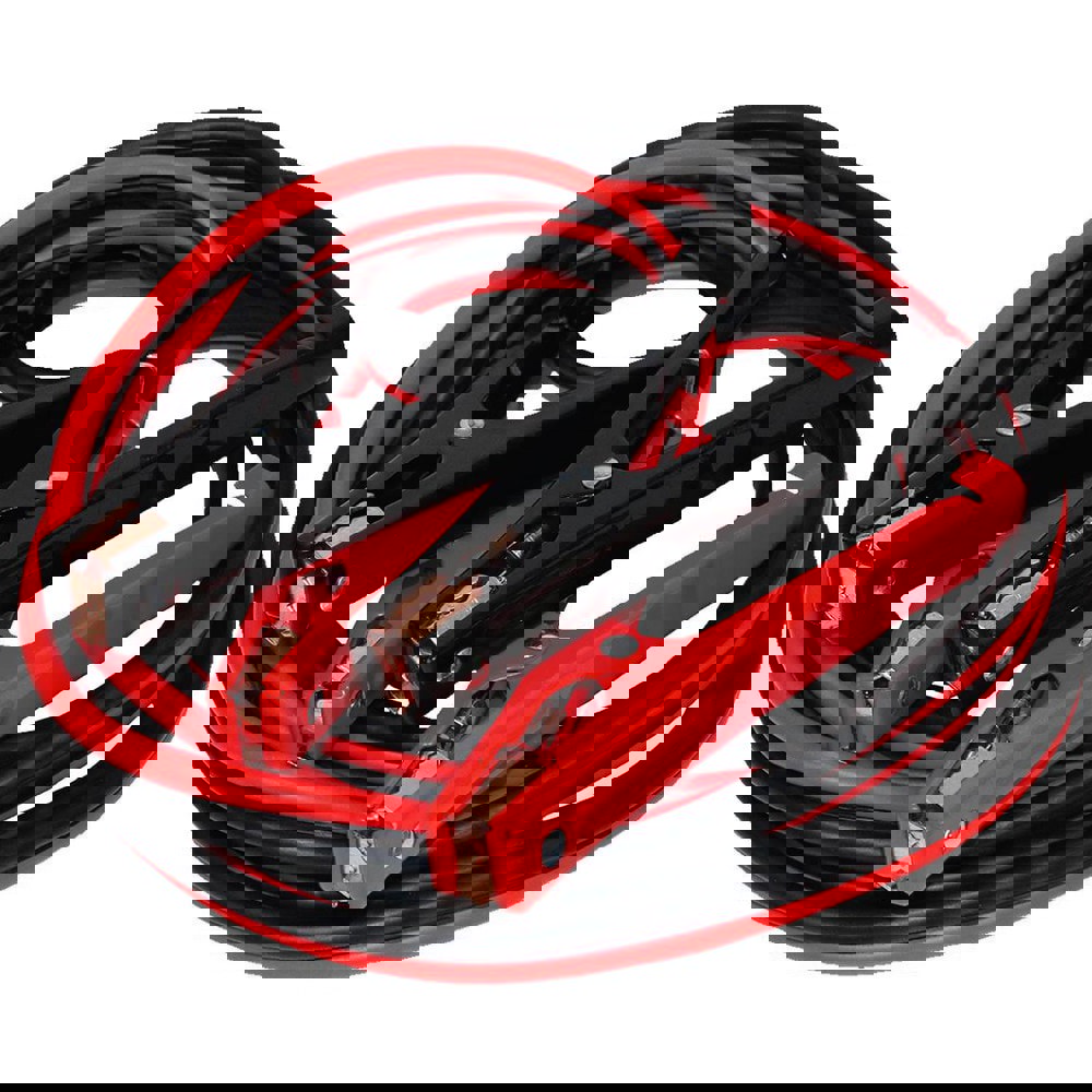 Booster Cables; Cable Type: Booster Cable ; Wire Gauge: 8 ; Wire Material: Copper Clad Aluminum ; Cable Length: 16.000 ; Cable Color: Black; Red ; Clamp Color: Black; Red